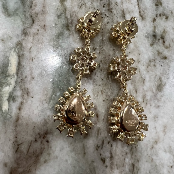 Atelier Swarovski x Penélope Cruz Icon of Film Red Flower Earrings - Picture 9 of 10